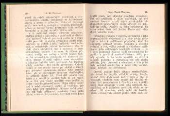 Henry David Thoreau: Toulky přírodou