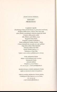 Henry David Thoreau: Toulky přírodou