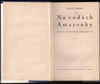 Josef Ladislav Erben: Toulky tropickou Amerikou