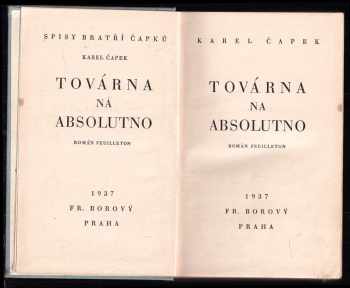 Karel Čapek: Továrna na absolutno