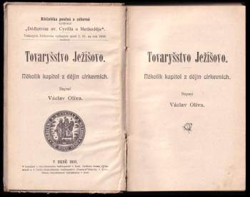 Václav Oliva: Tovaryšstvo Ježíšovo