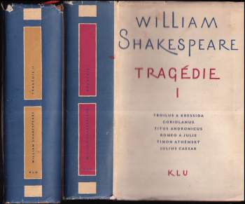 William Shakespeare: Tragédie I