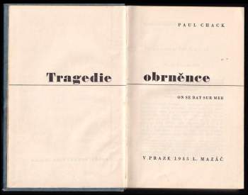 Paul Chack: Tragedie obrněnce