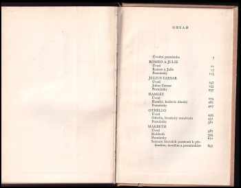 William Shakespeare: Tragedie I. (Romeo a Julie, Julius Caesar, Hamlet, Othello, Makbeth)