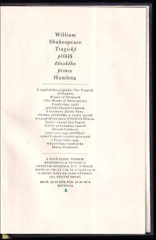 William Shakespeare: Tragický příběh dánského prince Hamleta