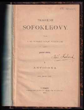 Sofoklés: Tragoedie Sofokleovy
