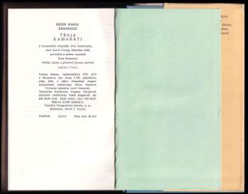 Erich Maria Remarque: Traja kamaráti