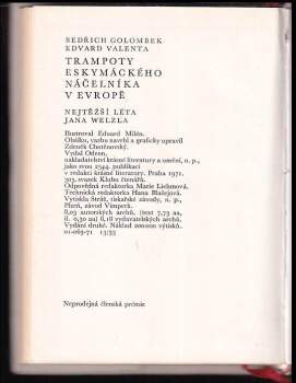 Edvard Valenta: Trampoty eskymáckého náčelníka v Evropě