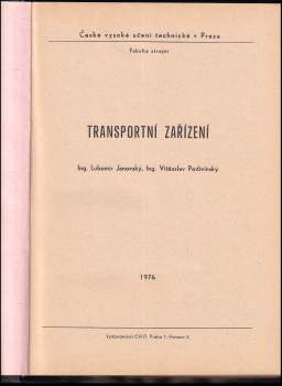Lubomír Janovský: Transportní zařízení