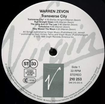 Warren Zevon: Transverse City