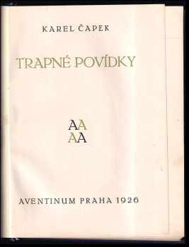 Karel Čapek: Trapné povídky