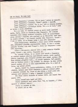 Jan Antonín Pacák: Trapsavec 1971 - 1975