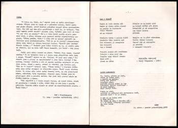 Jan Antonín Pacák: Trapsavec 1971 - 1975