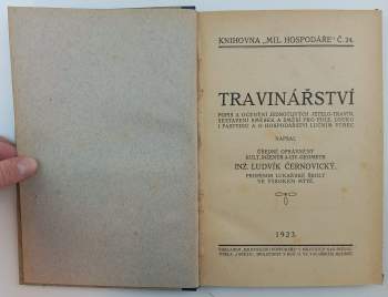 Ludvík Černovický: Travinářství