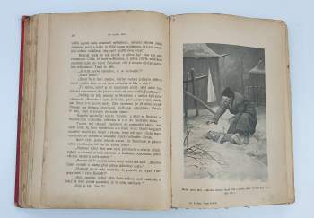Karl May: Třemi díly světa I - III v pěti svazcích - díl I. - V zemi půlměsíce - kniha první a druhá + díl II. - Růže pralesa - kniha první a druhá + díl III. - Anděl zapuzených - KOMPLETNÍ PŮVODNÍ SÉRIE - PŮVODNÍ VAZBY