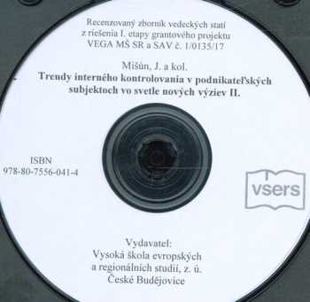 Trendy interného kontrolovania v podnikateľských subjektoch vo svetle nových výziev II