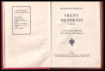 Wyndham Martyn: Trent detektiv