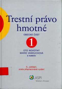 Oto Novotný: Trestní právo hmotné