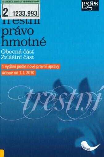 Trestní právo hmotné