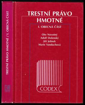 Oto Novotný: Trestní právo hmotné
