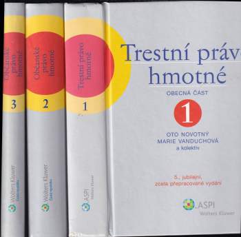 Tomáš Gřivna: Trestní právo hmotné