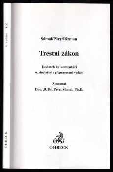 Trestní zákon : dodatek ke komentáři (2006, C.H. Beck) - ID: 1070486