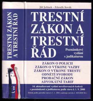 Zdeněk Sovák: Trestní zákon a trestní řád