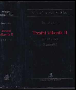 Trestní zákoník II