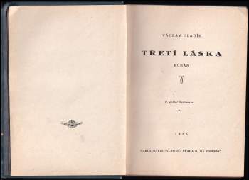 Václav Hladík: Třetí láska