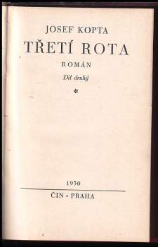Josef Kopta: Třetí rota