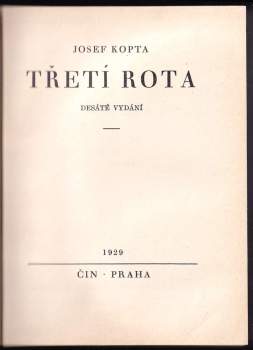 Josef Kopta: Třetí rota