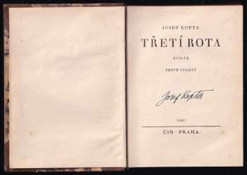 Josef Kopta: Třetí rota