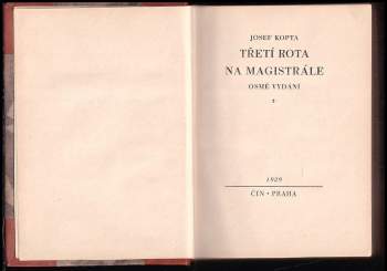 Josef Kopta: Třetí rota na magistrále