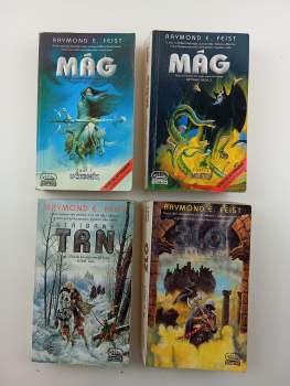 Raymond E Feist: Trhlinové války - Riftwar - 1 - 4 - KOMPLETNÍ SÉRIE - Mág - Učedník + Mág - Mistr + Stříbrný trn + Zlo v Sethanonu