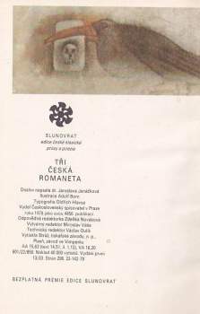 Jakub Arbes: Tři česká romaneta
