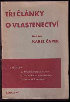 Tři články o vlastenectví