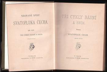 Svatopluk Čech: Tři cykly básní a Sníh