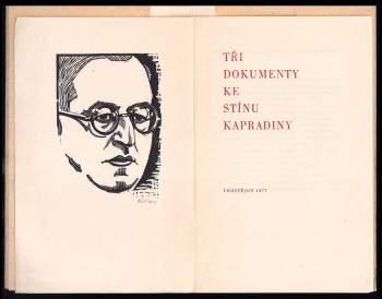 Josef Čapek: Tři dokumenty ke Stínu kapradiny