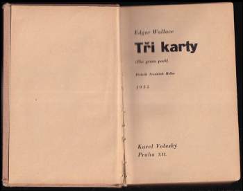 Robert G Curtis: Tři karty