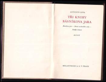 Antonín Sova: Tři knihy básníkova jara