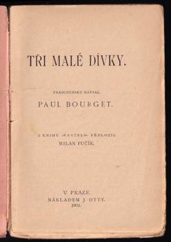 Paul Bourget: Tři malé dívky