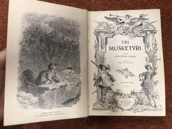 Alexandre Dumas: Tři mušketýři (1. - 2. díl) + Tři mušketýři po dvaceti letech (1. - 2. díl) + Tři mušketýři ještě po deseti letech (1. - 4. díl)