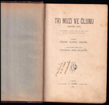 Jerome K Jerome: Tři muži ve člunu (kromě psa)