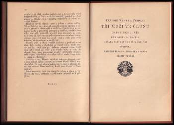 K Jerome: Tři muži ve člunu [o psu nemluvě]