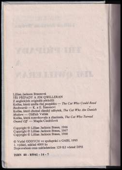 Lilian Jackson Braun: Tři případy a Jim Qwilleran