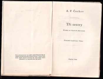 Anton Pavlovič Čechov: Tři sestry