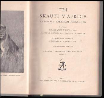 Robert Dick Douglas: Tři skauti v Africe