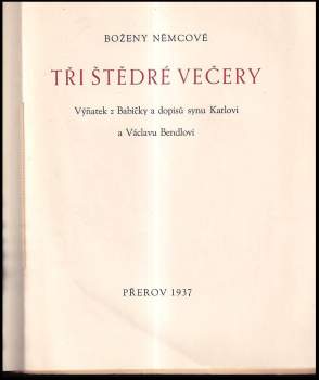 Božena Němcová: Tři štědré večery
