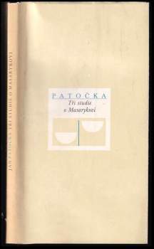 Jan Patočka: Tři studie o Masarykovi
