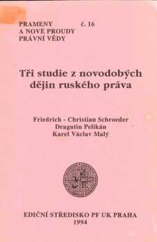 Tři studie z novodobých dějin ruského práva